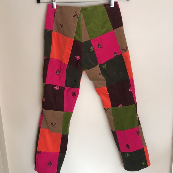 Vintage Lilly Pulitzer Patchwork Cords Pants - Picture 8 of 13